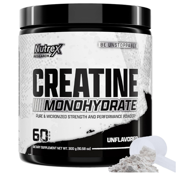 Nutrex Research Creatine Monohydrate Powder Unflavored | 60 Servings