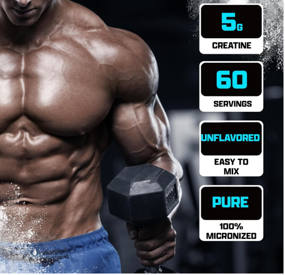 Nutrex Research Creatine Monohydrate Powder Unflavored | 60 Servings