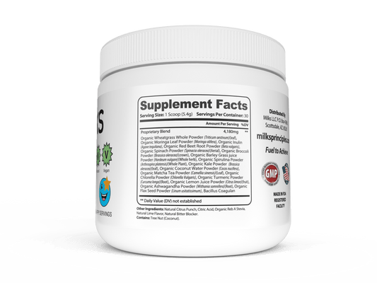 MILKS Performance Greens | Organic Superfoods Powder