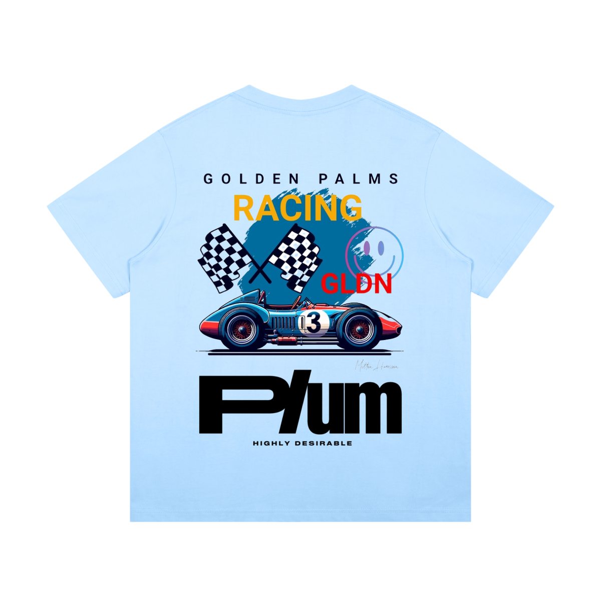 Plum | Golden Palms Racing T-Shirt
