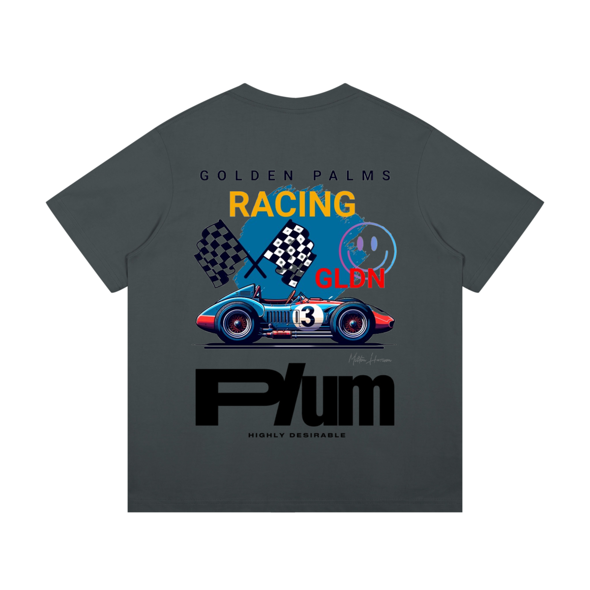 Plum | Golden Palms Racing T-Shirt
