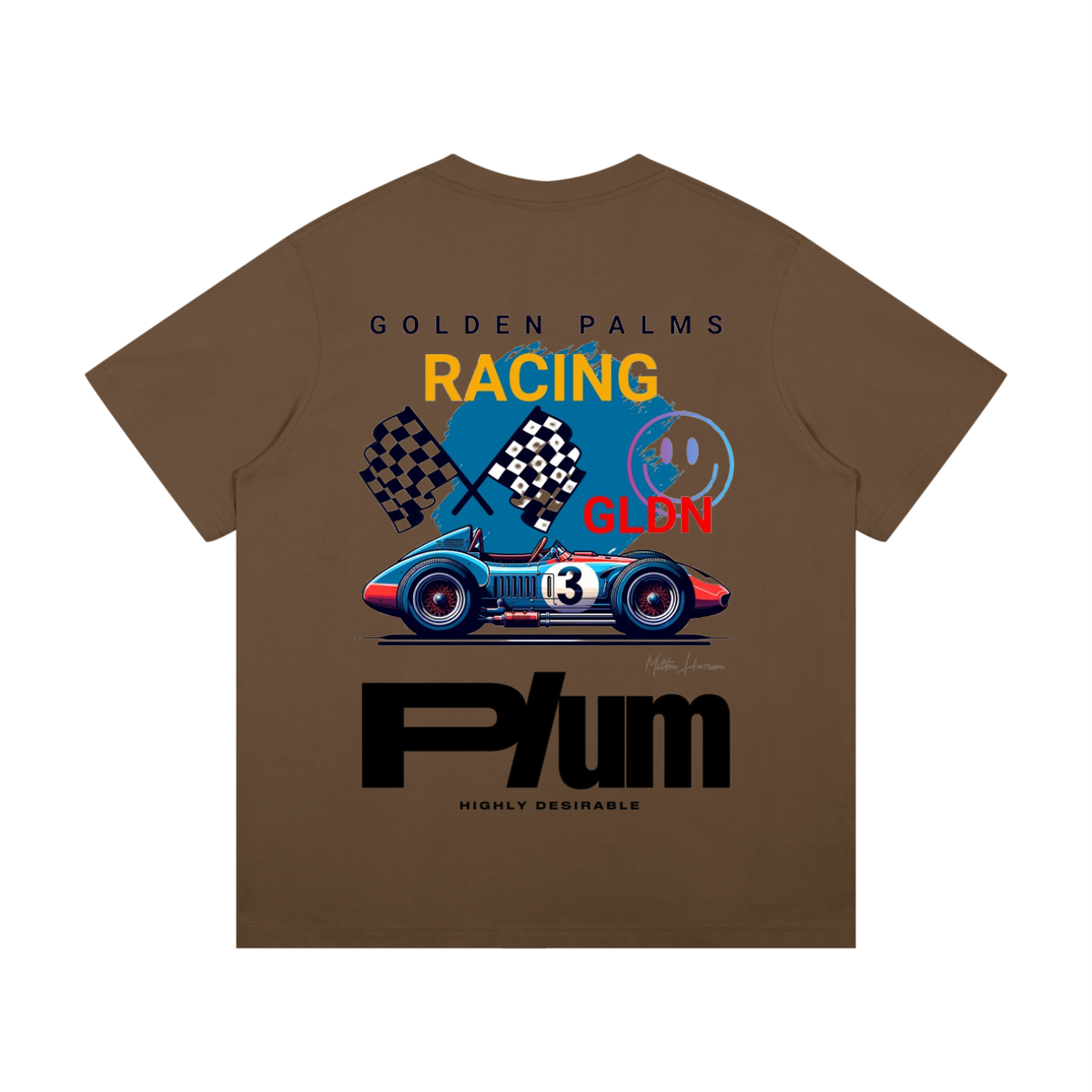 Plum | Golden Palms Racing T-Shirt