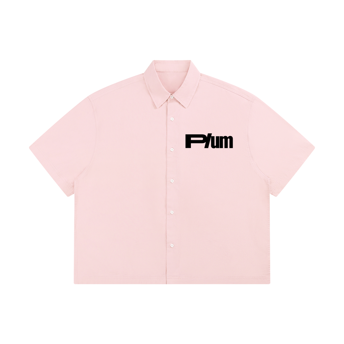 Plum | Button Down Short Sleeve Shirt