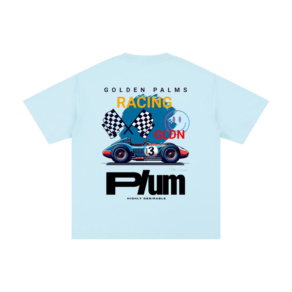 Plum | Golden Palms Racing T-Shirt