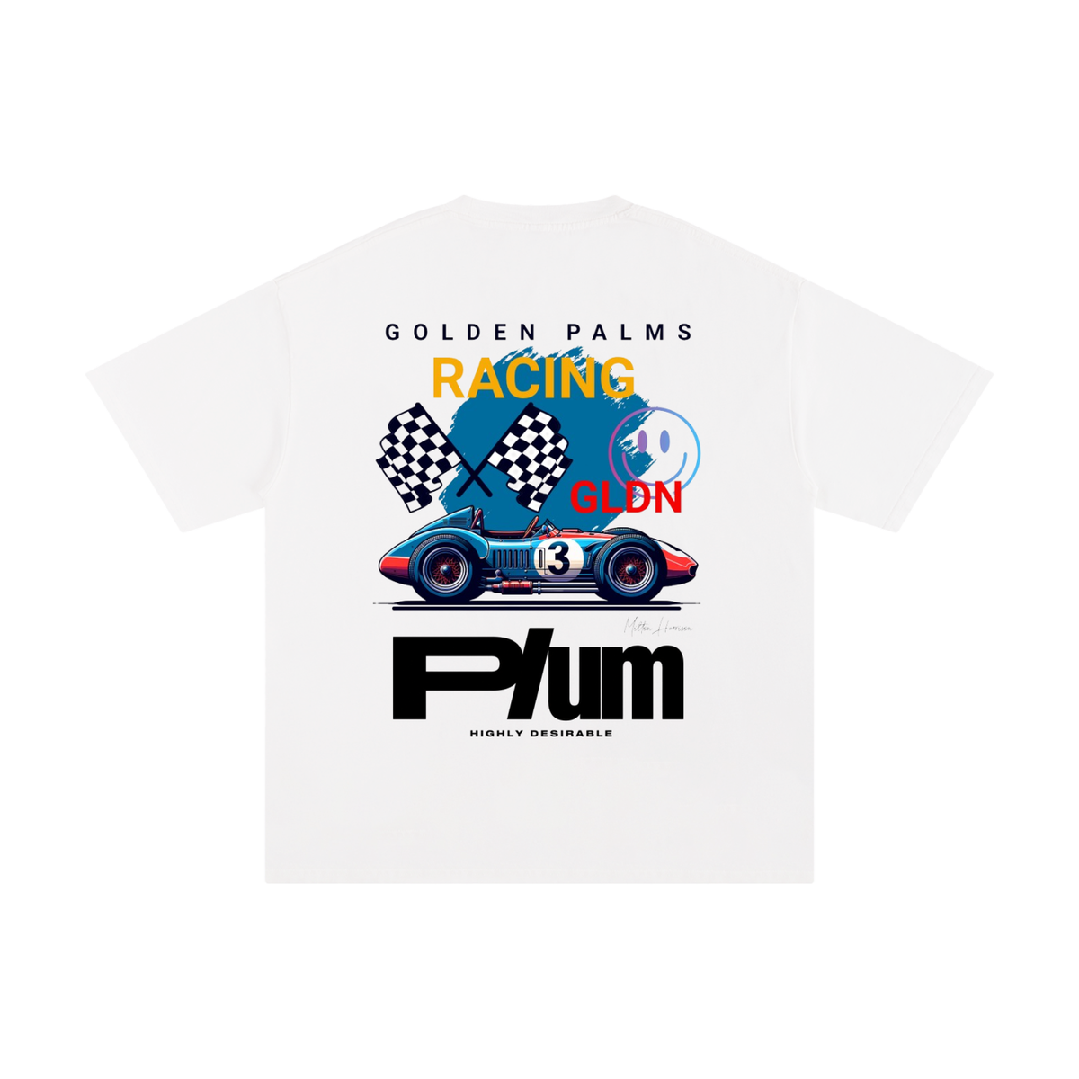 Plum | Golden Palms Racing T-Shirt