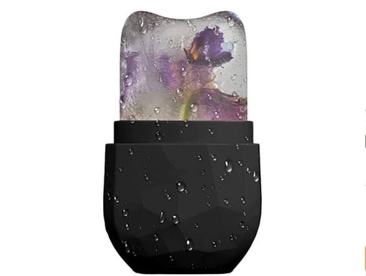 Silicone Ice Cube Roller Massager for Face, Eyes and Neck | Black